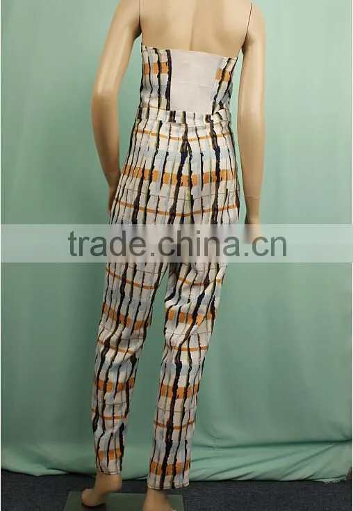 2016 summer Strapless new style sleeveless casual fashion jumpsuit for women DP150732409