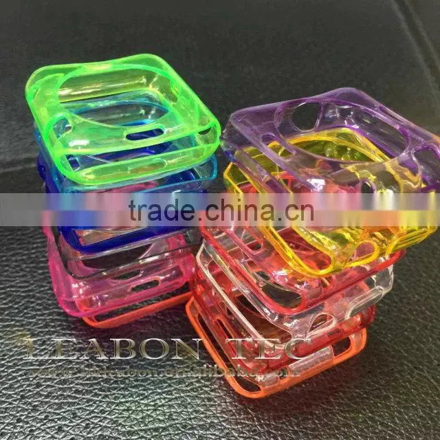 cheap For Apple Watch TPU Case,42mm or 38mm transparent ultra thin tpu Case For Apple Watch