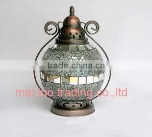 Glass mosaic lantern