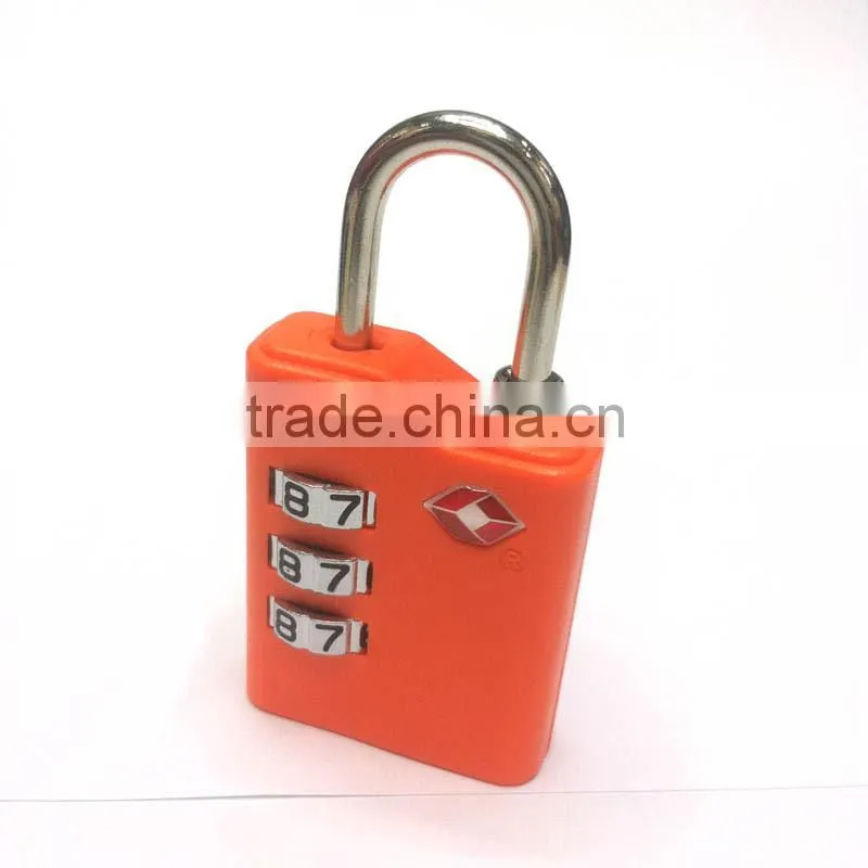 2015 new design whoesale price 3 code tsa code padlock