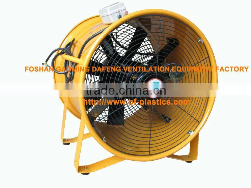 20" orange ducted exhaust fan with side loop