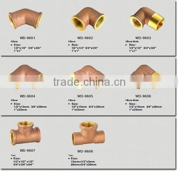 Forging Brass Pipe Fitting Of Elbow Double