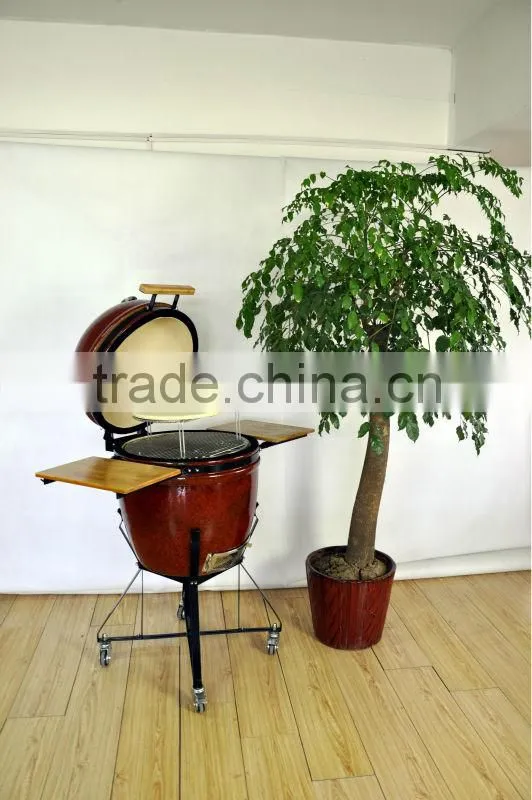 glossy glazed ceramic kamado grill