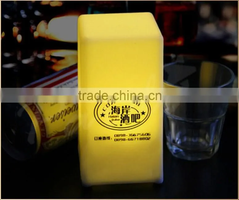 2016 A sqaure restaurant led table desk lamp