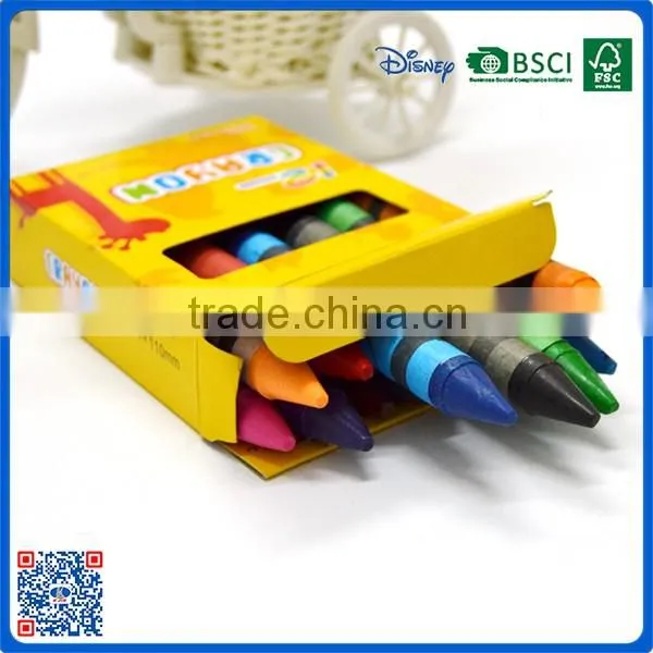 2016 wholesale personalized 12 colors crayon for school students with from China