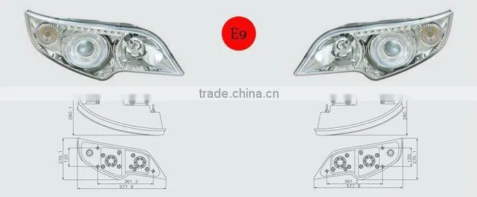 OEM ISO/TS16949:2009 Factory Dongfeng Bus Headlamp