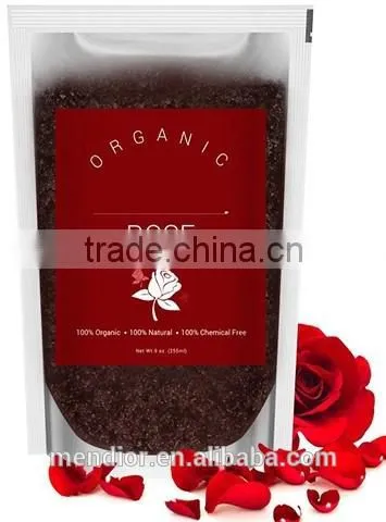 Mendior Organic Arabic coffee body scrub stretch mark eposon salt OEM body polisher scrub, SPA,custom brand,200g