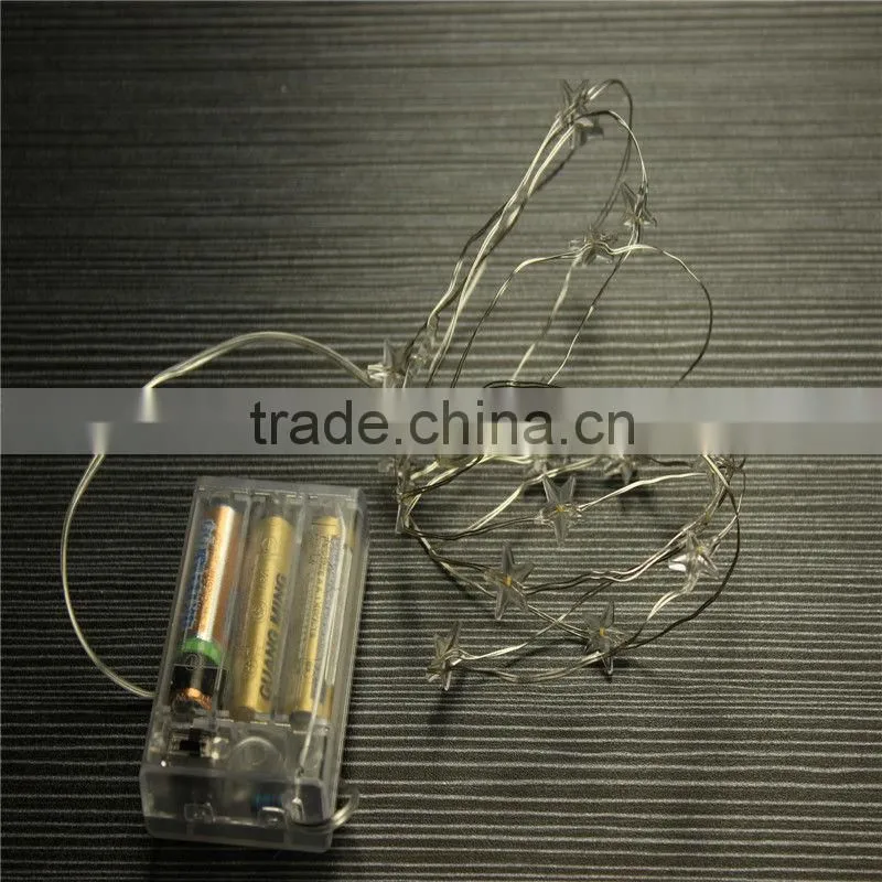 chritmas artificial star with led battery operated remote contron light led string light