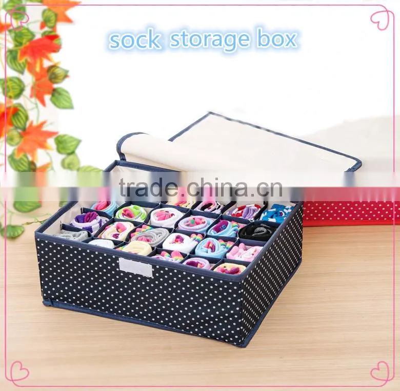 WBD-001:RODA Wholesale 600D Oxford cloth bra storage box,underwear storage box,sock box