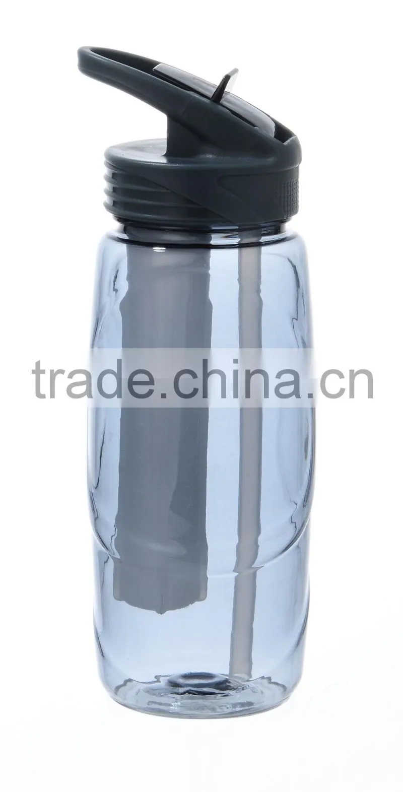 sipper with filter ice tube water bottle
