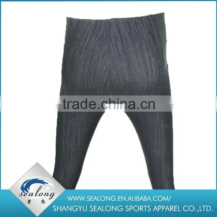 2016 New arrival shaoxing wholesale Hot Sell body wearing Knitting Woman Jeans Leggings for Ladies