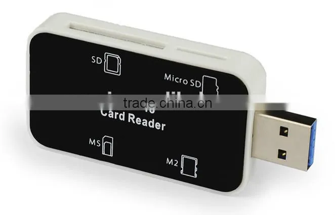 USB 3.0 SD,TF,Micro SD,MS,M2 All In One Card Reader Writer
