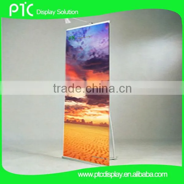 L shape banner stand