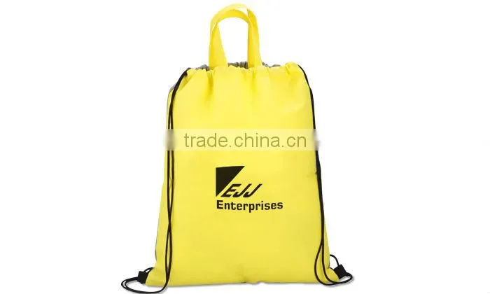 Cheap Printing Drawstring Backpack With Bright Color