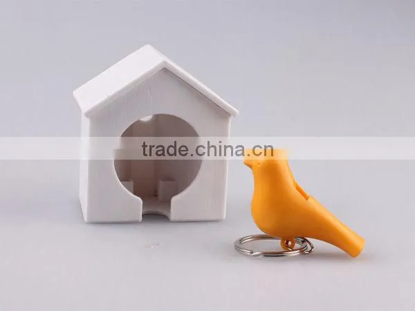 Sparrow plastic keyring