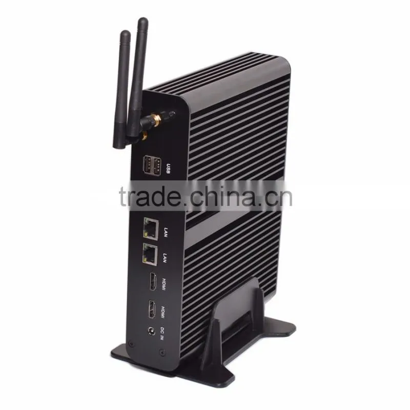 mini i7 barebone pc Intel Core i7-5650U pc Fanless 4M Cache, up to 3.20 GHz support HD 4K resolution