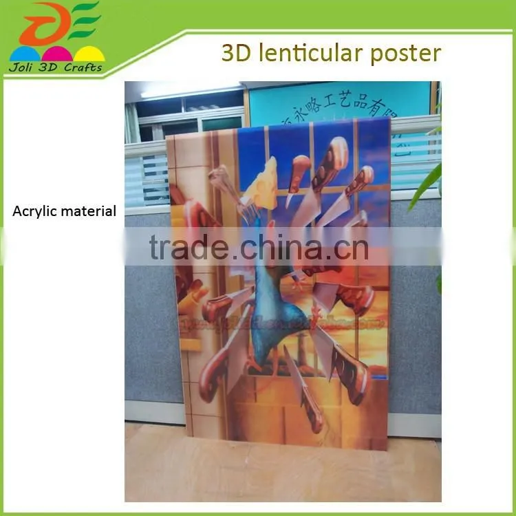 home wall decoration PP lenticular 3d picture manufacturer