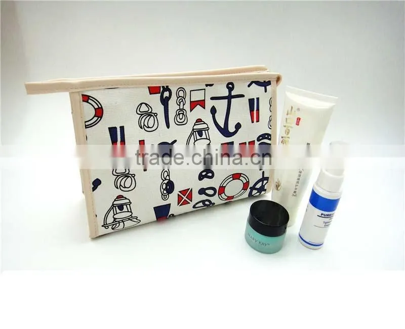 Promotional canvas cosmetic travel bag made in Guangzhou China