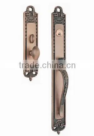External Pull handle Main Door Lock Entry Set Cylinder Lock