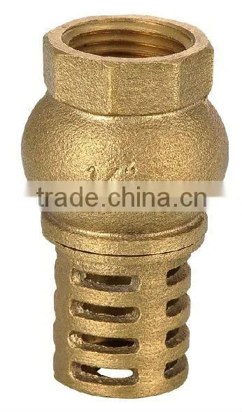 Brass foot valve brass bottom valve JD-3005
