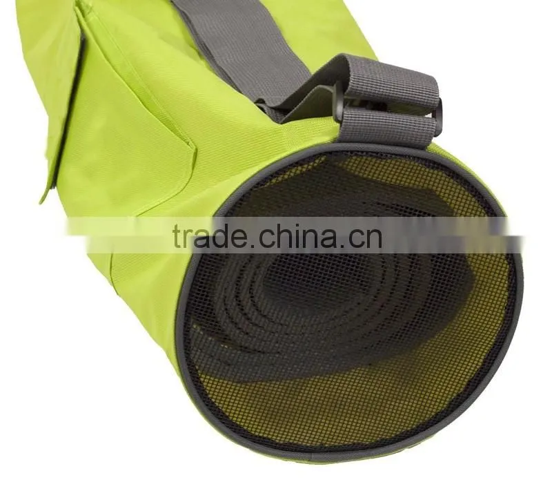 full zipper yoga bag yoga mat bag with breathable mesh