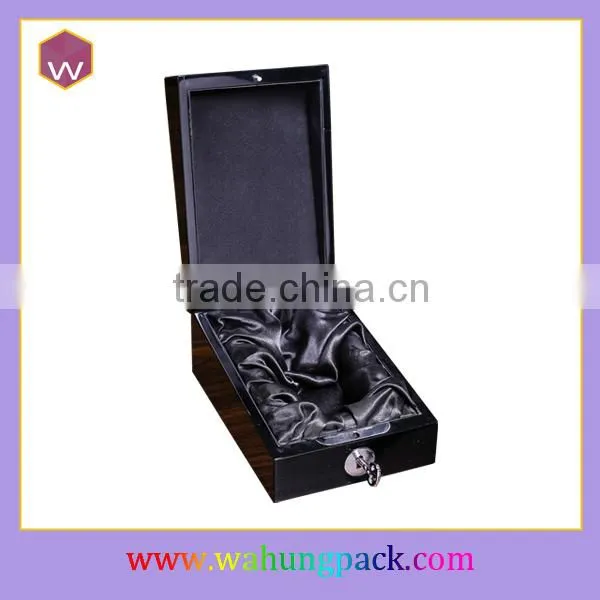 Hand Craft Blue MDF Perfume Box Bottle Beautiful Packaging Perfume Box Custom