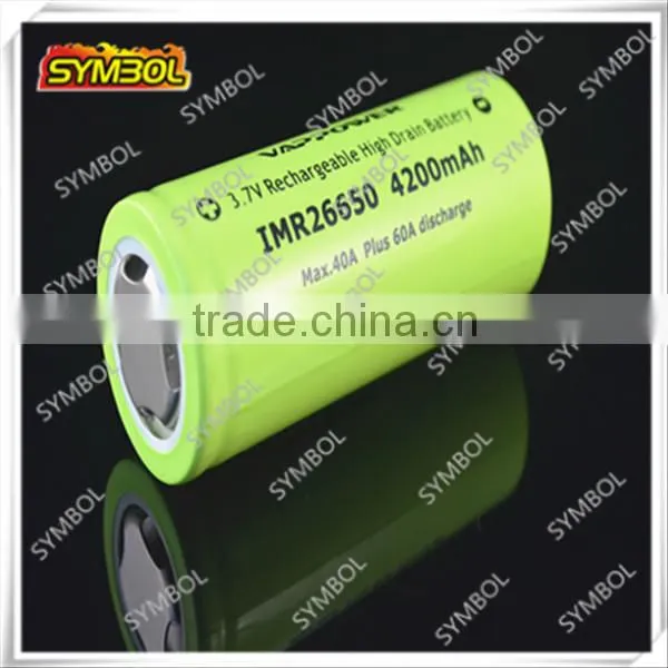 Vappower 26650 Battery rechargeable batteries 4200mAh 40A vapor batteries