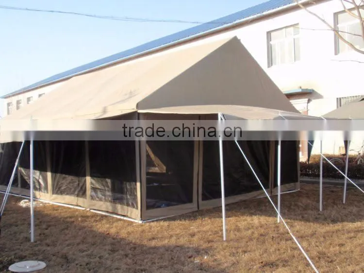 Luxury Camping Safari Tent with double roof