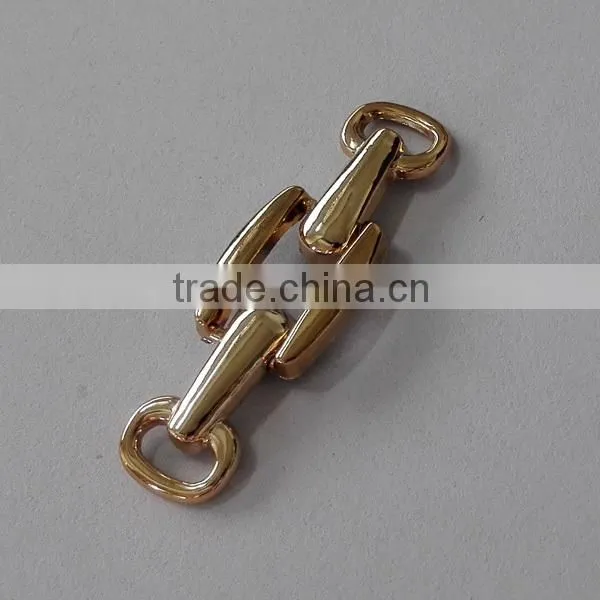 gold plating plastic Shoe Decorations accessories