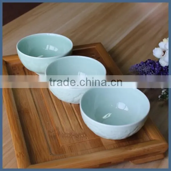 Business gift high end mint green ceramic bowl set wholesale