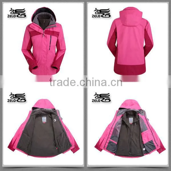 2015 new style jacket outdoor jacket 3 in 1