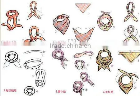 Customized Design your own logo Square Cotton Bandana