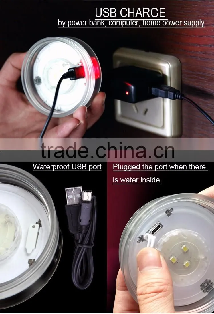2016 Hot Selling New Fashion Style Portable LED Rechargeable Diving Flashlight Waterproof IP66 Torch
