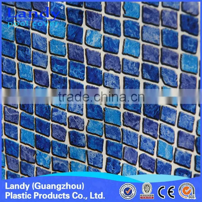 Simple pvc vinyl plastic plaid swimming pool liner