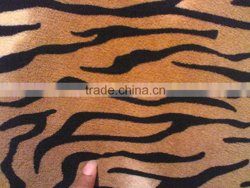 zebra design coral fleece blanket