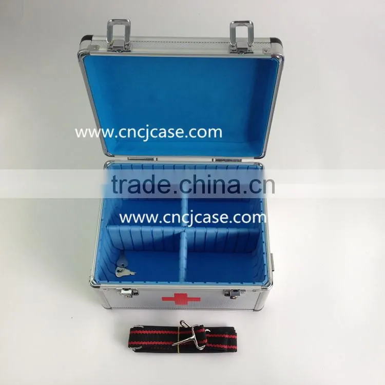 Potable aluminum medical case aluminum carrying case