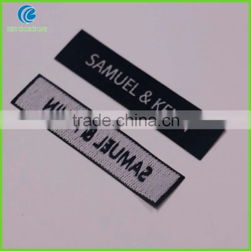 Customized High Quality Woven Clothing Labels Iron On Garment labels