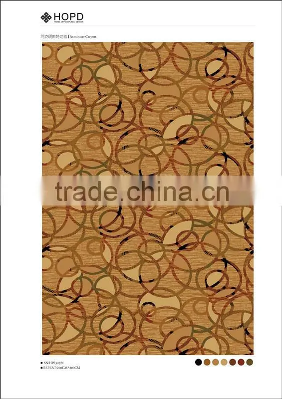 Stylish circle patterned carpet for hotel