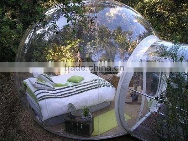 Outdoor PVC Camping Bubble Igloo Tent Clear Inflatable Lawn Transparent Tent For Sale