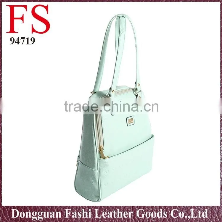 Fashion korean style Green backpack, girls pu backpack bags