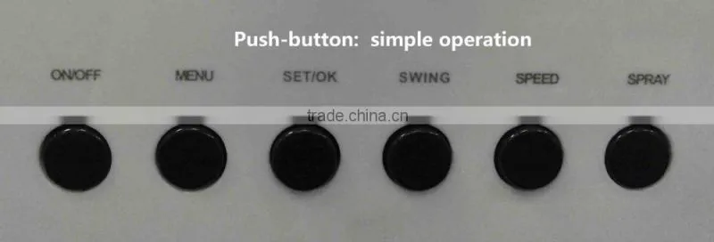 Natural cool mist spraying water cooling fan