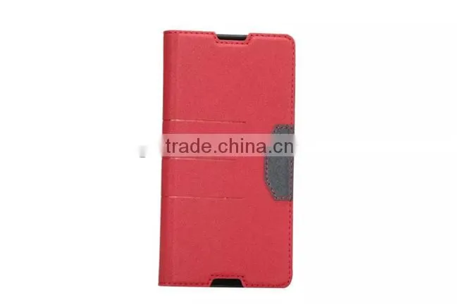 Matt Stand PU Leather Wallet Case Cover For Sony Xperia Z4