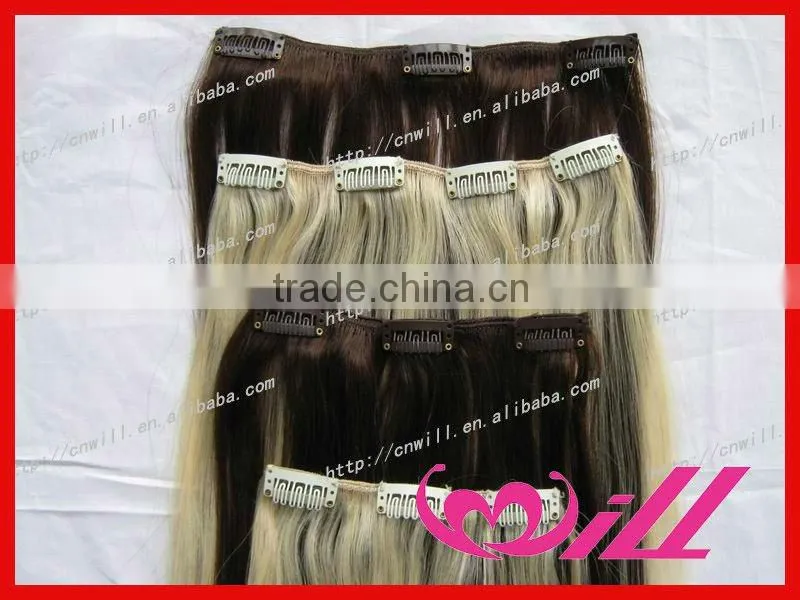 26 inch human hair remy clip in hair extensions
