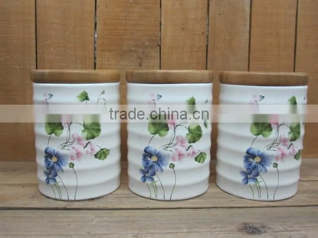 New Ceramic airtight jar with silicon gel