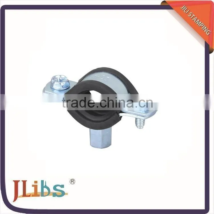 Rubber lined/China Manufacturer/Welding type clamps M8+10 with rubber