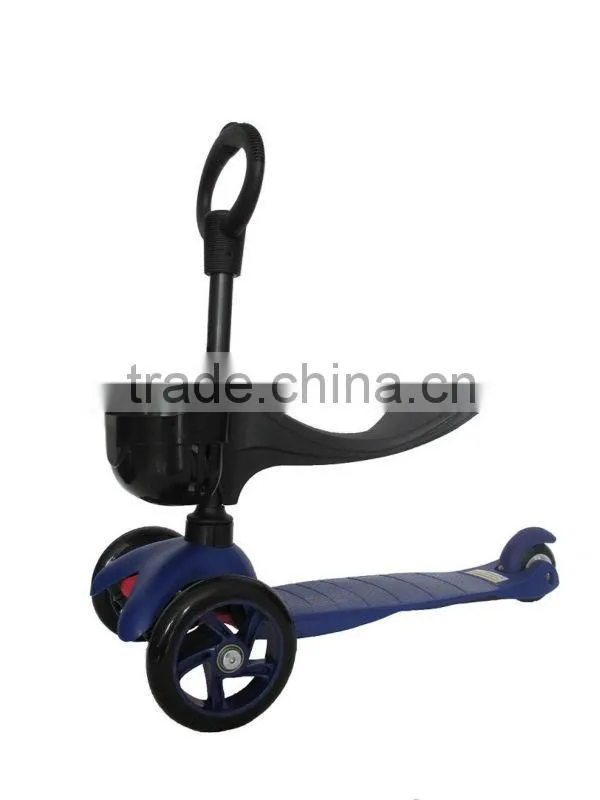 mini micro scooter with seat-o-bar handle