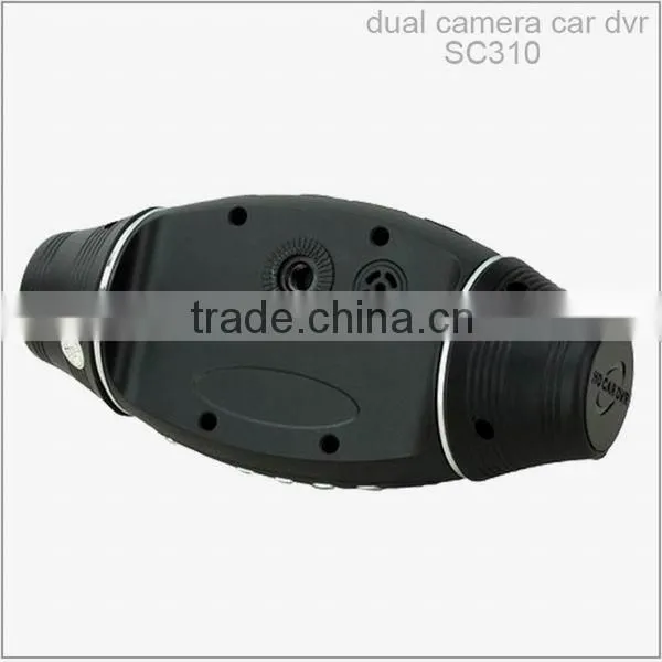 wide angle 120/140 degree adjustable full HD dual camera dash cam