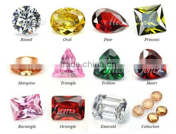 Best Quality Shinning Olive Round 4.5mm Synthetic Cubic Zirconia