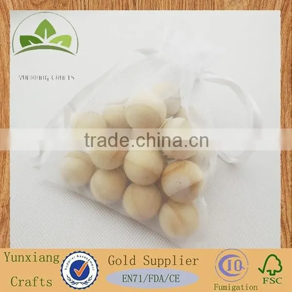 Wholesale natural pine wood ball Gift wood ball