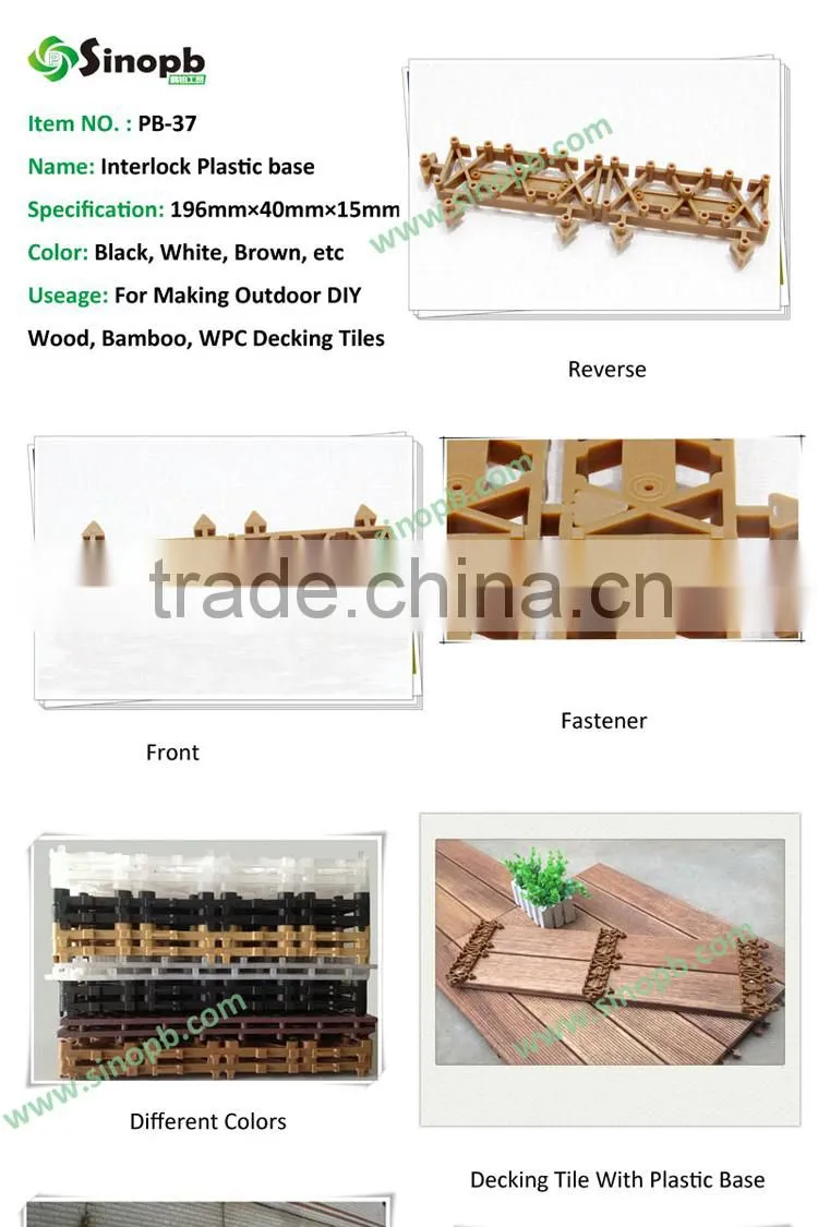 Plastic Under Base Tile DIY Engineered Flooring Plastic Decking